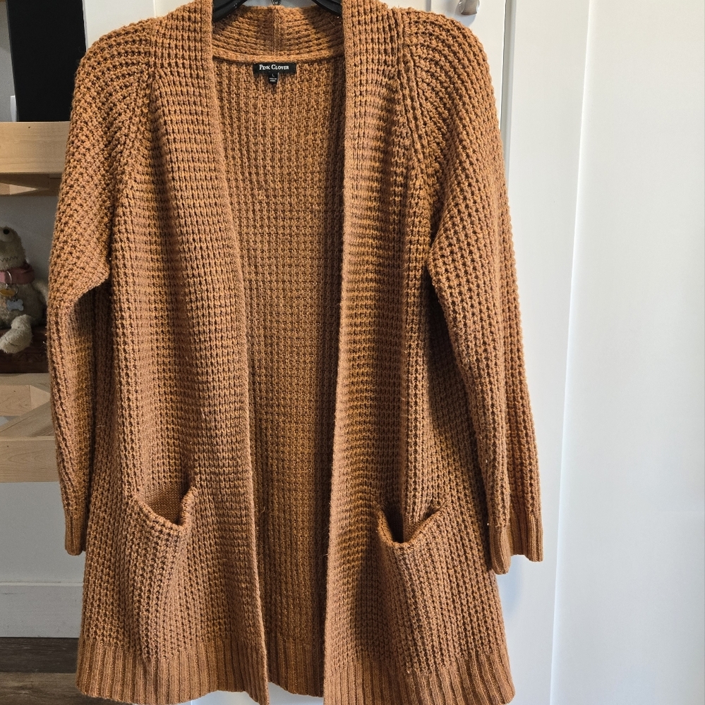 Burnt orange cardigan
